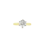 18ct Gold & Platinum Lab Grown Diamond Solitaire Engagement Ring- 1.32ct