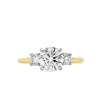 18ct & Platinum Three Stone Lab Grown Diamond Engagement Ring- 1.65ct