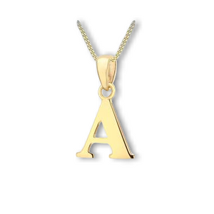 Buy the Yellow Gold M Initial Pendant at our Online Store – Diana